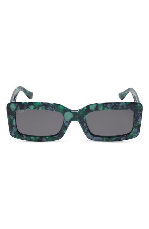 Indy 51mm Polarized Rectangular Sunglasses in Green