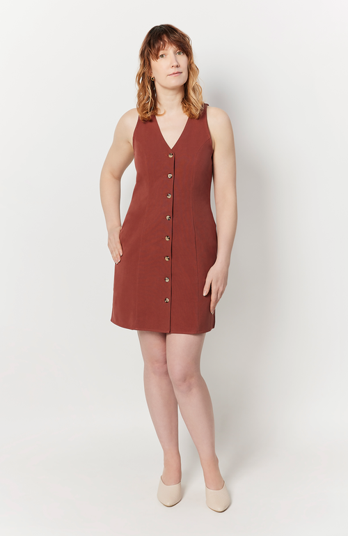 Aam The Label The Everywhere Dress In Rosewood