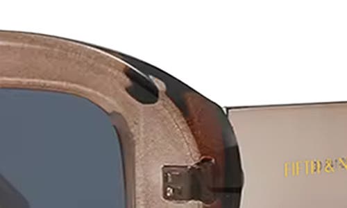 Fifth & Ninth Gigi 55mm Polarized Oval Sunglasses In Taupe/black