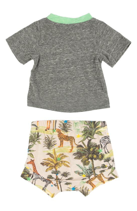 Shop Miki Miette Christopher T-shirt & Shorts Set In Safari