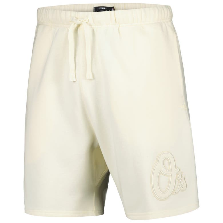 Pro Standard Cream Baltimore Orioles Neutral Fleece Shorts In Cream