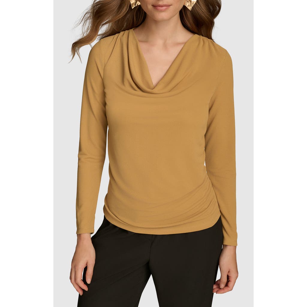 DONNA KARAN DONNA KARAN NEW YORK COWL NECK TOP