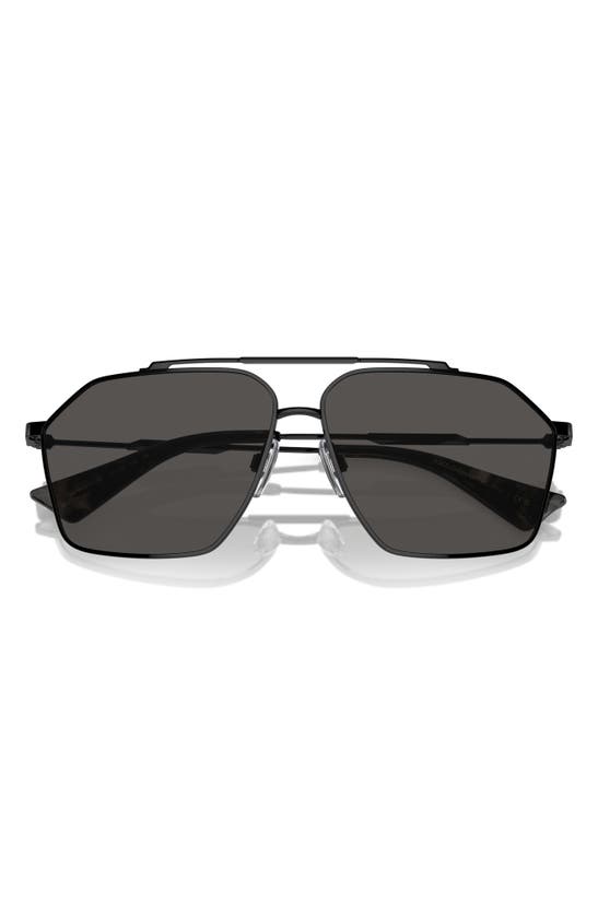 Shop Dolce & Gabbana Dolce&gabbana 61mm Pilot Sunglasses In Black