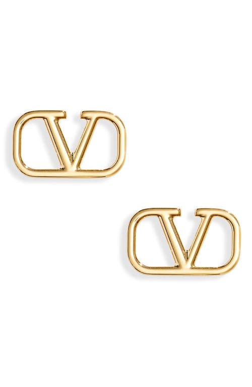 Valentino Garavani VLOGO Signature Stud Earrings in Cs4 Oro 18 at Nordstrom