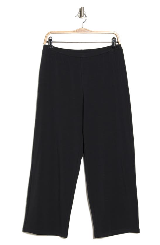Shop Eileen Fisher Straight Leg Cropped Pants In Graphite