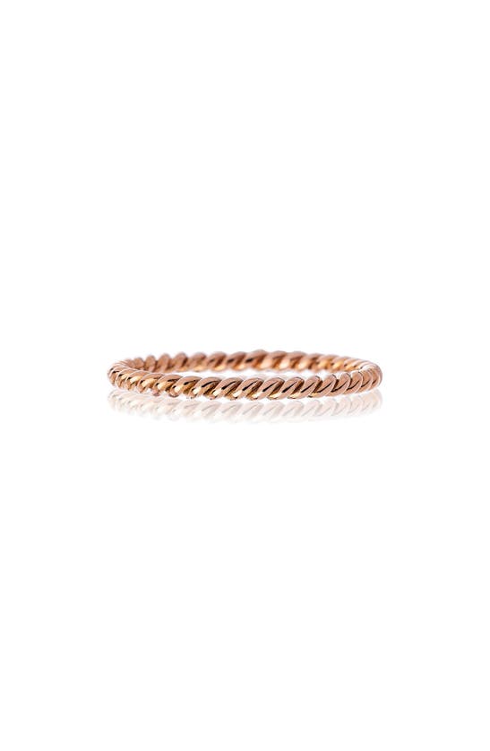 Sethi Couture Rope Band Ring In 18k Rg