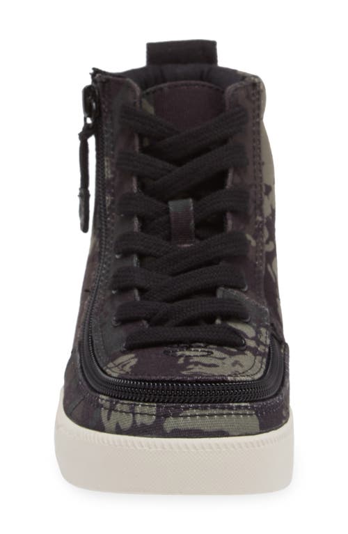 Shop Billy Footwear Kids' Classic Lace High Top Sneaker In Camo/white