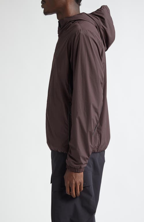 Shop Moncler Bissen Day-namic Ripstop Hooded Jacket In Dark Red