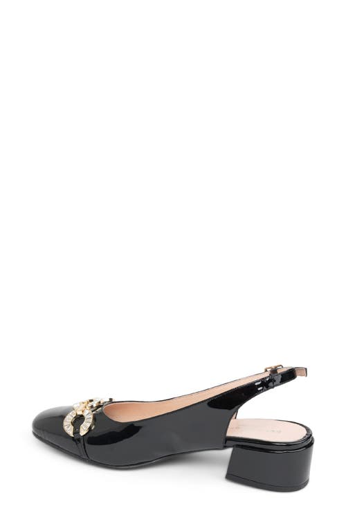 Shop Patricia Green Aubrey Slingback Pump In Black Patent