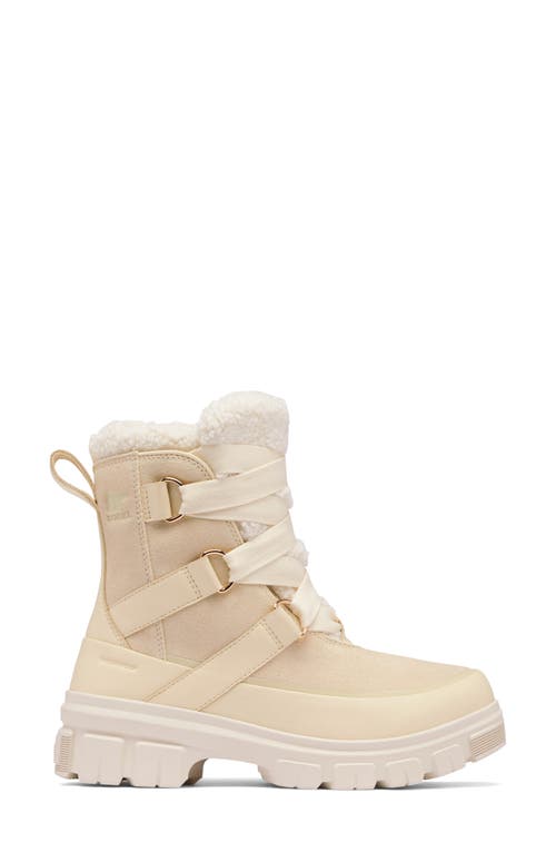 Shop Sorel Tivoli V Faux Shearling Waterproof Boot In Honey White/chalk