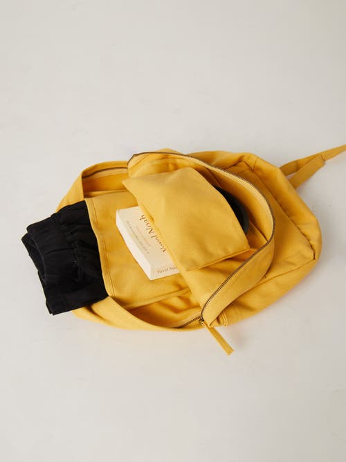 Terra Thread Sustainable Backpack For School And Everyday Use In Mustard Yellow