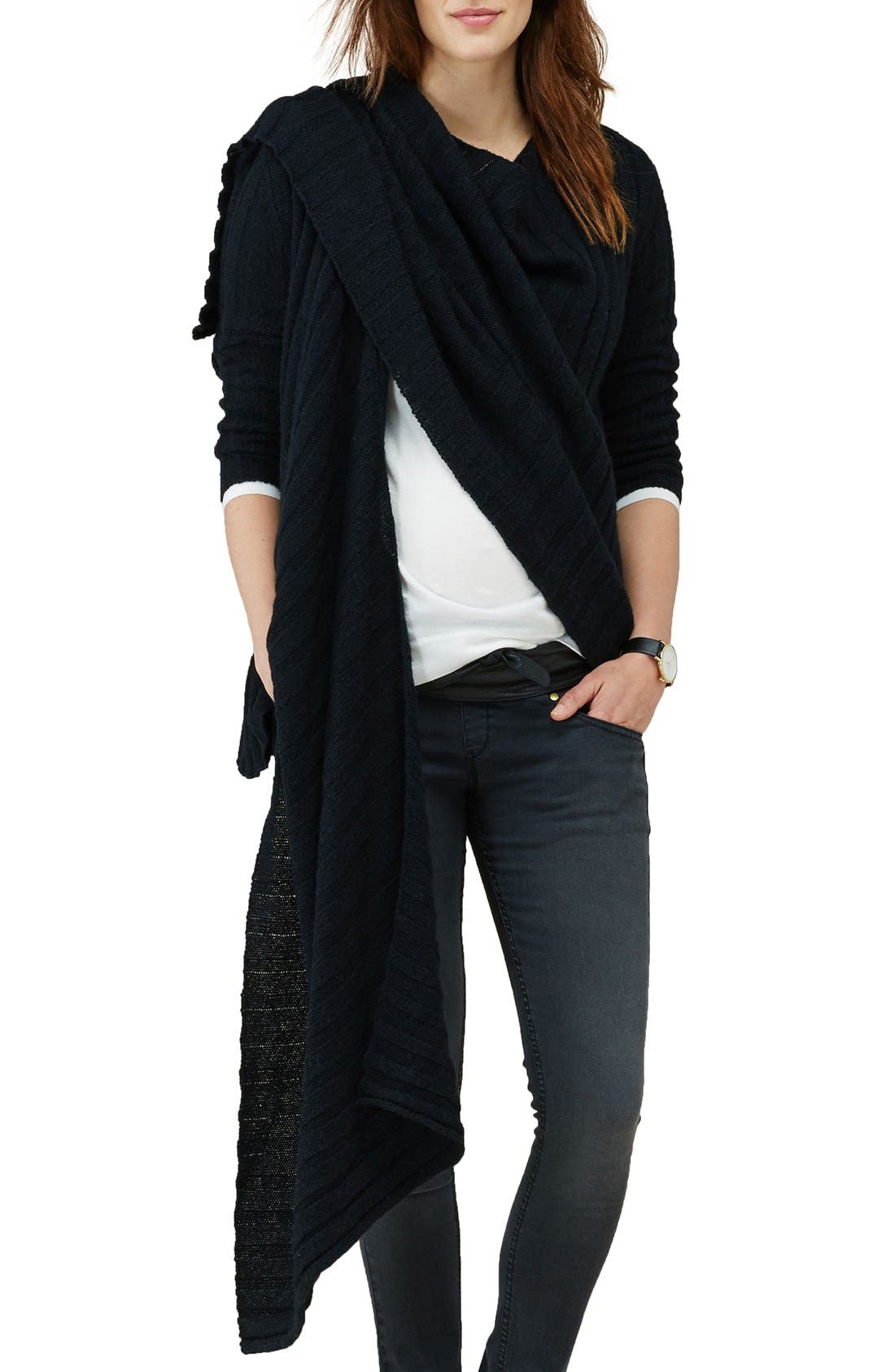 maternity wrap sweater