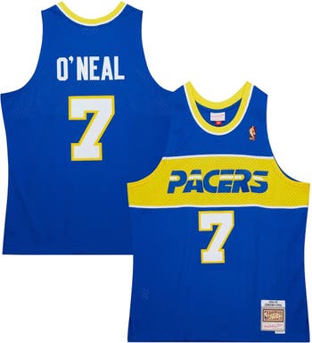 Men's Mitchell & Ness Jermaine O'Neal Royal Indiana Pacers Hardwood Classics Swingman Jersey Size: Medium