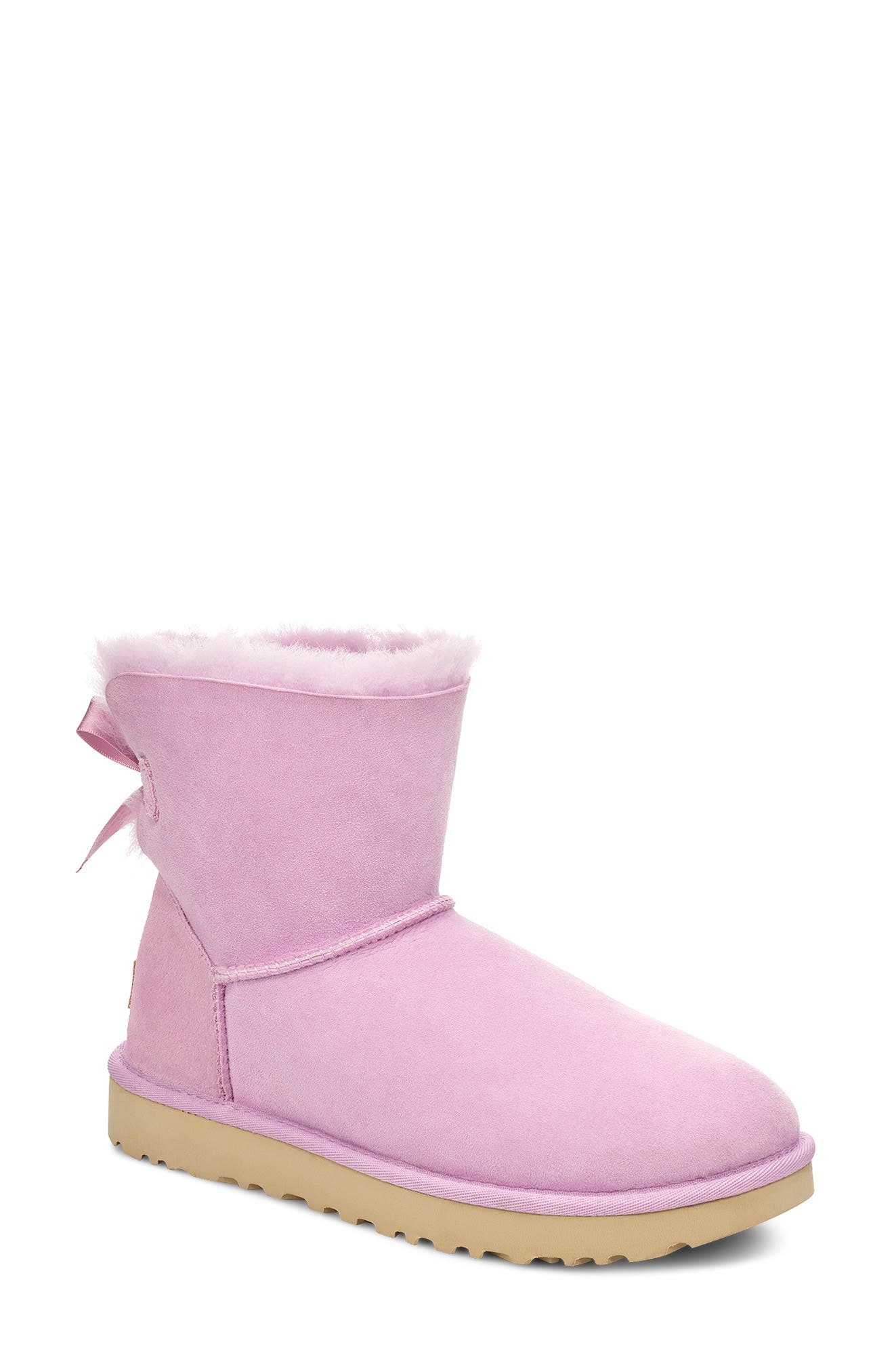 rose gold bailey bow uggs