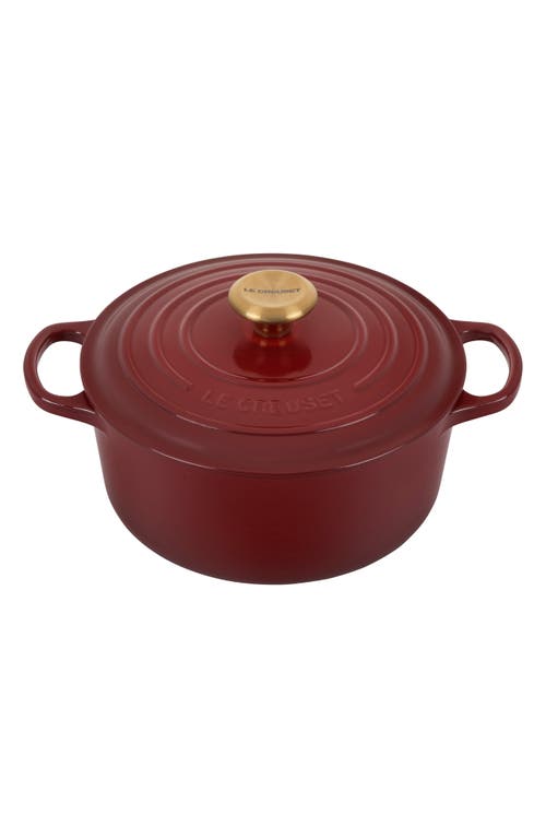 Le Creuset Signature 5 1/2 Quart Round Enamel Cast Iron French/Dutch Oven in Rhone at Nordstrom