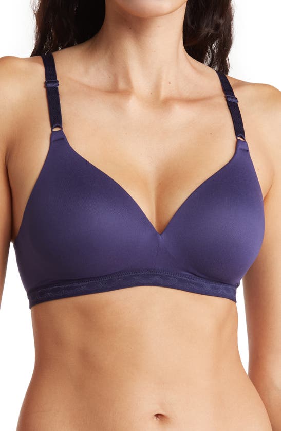 Warner's Cloud 9 Wire Free Bra In Evening Blue