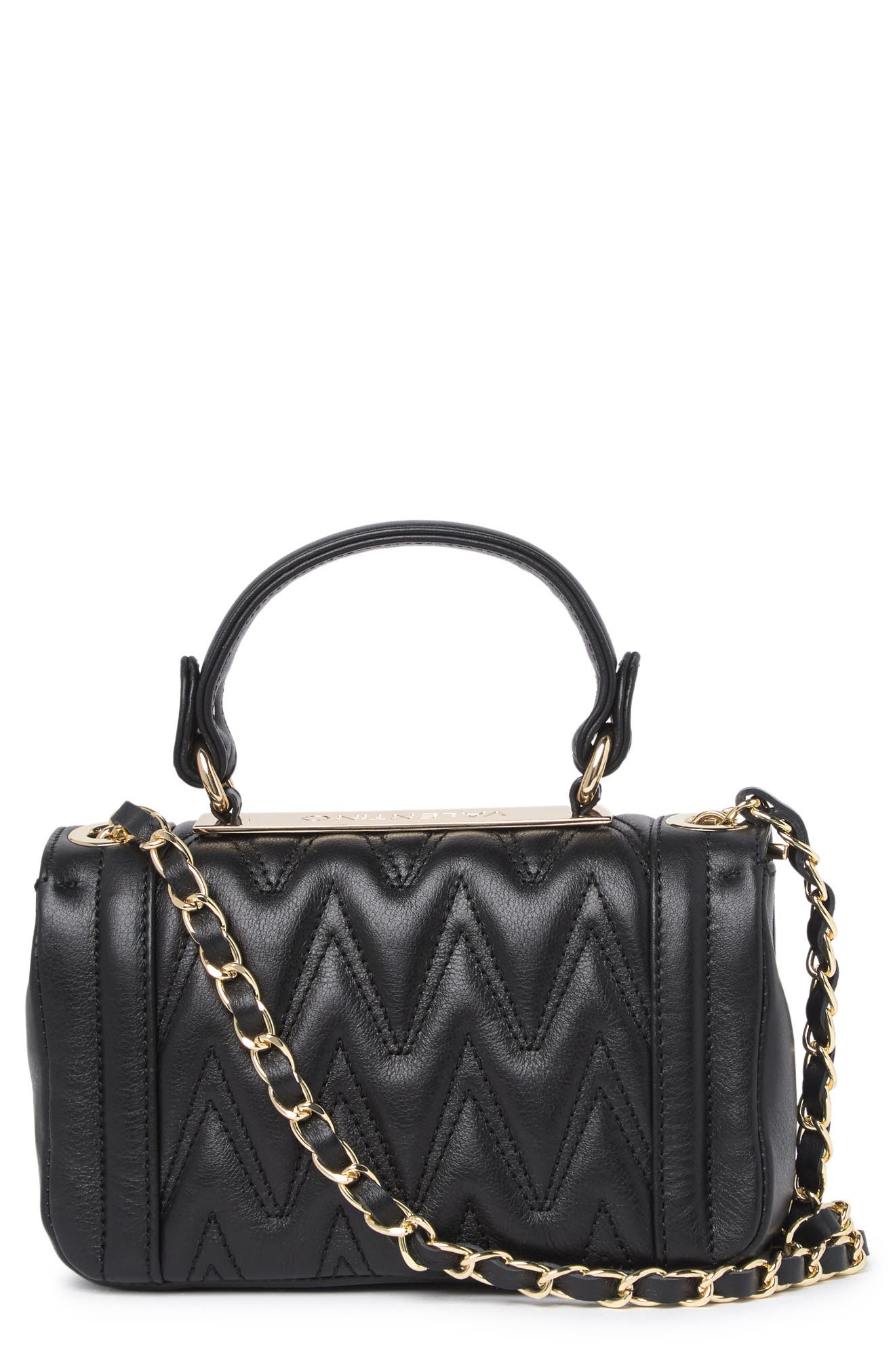 Valentino By Mario Valentino Beatriz Quilted Chain Strap Crossbody