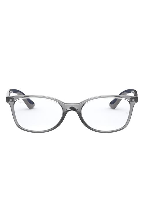 Ray Ban Ray-ban Kids' 49mm Rectangular Optical Glasses In White