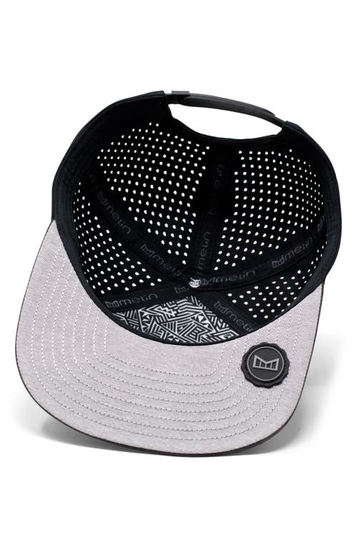 Shop Melin Trenches Icon Hydro Performance Snapback Hat In Heather Charcoal/black