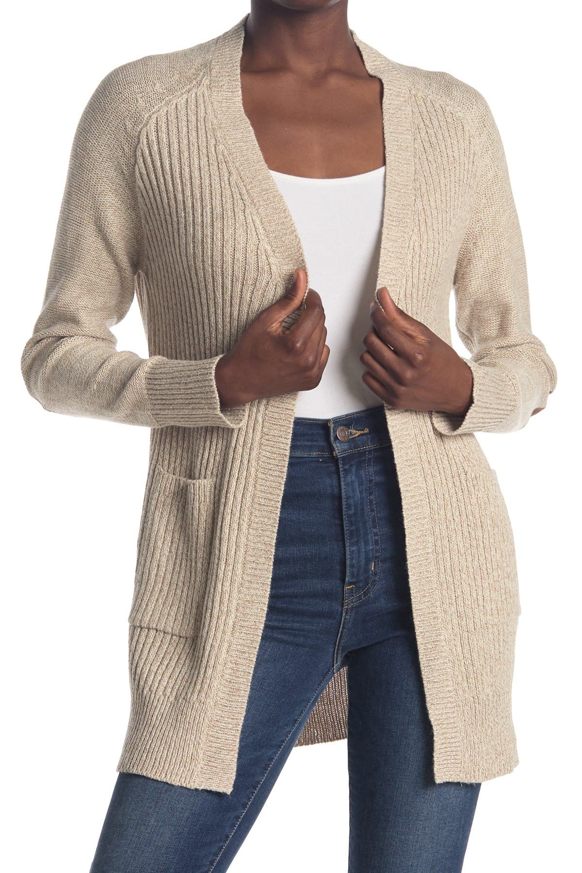 elbow cardigan
