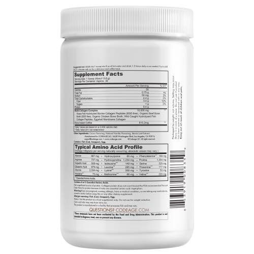 Codeage Multi Collagen Peptides Powder, Mocha Coffee, Grass-Fed Pasture-Raised Hydrolyzed Collagen, 14.39 oz in White at Nordstrom