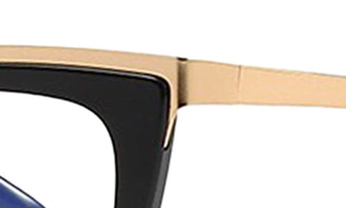 Fifth & Ninth Jami 53mm Cat Eye Blue Light Blocking Glasses In Black