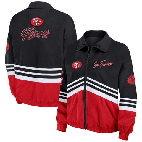 San Francisco 49ers WEAR by Erin Andrews Women's Bomber Full-Zip Jacket -  Scarlet