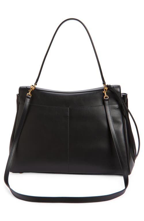 Balenciaga Shoulder Bag Structured Gold-tone Hardware In 1000 Black
