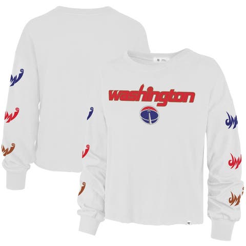 Women's '47 White Los Angeles Lakers 2021/22 City Edition Call Up Parkway Long Sleeve T-Shirt