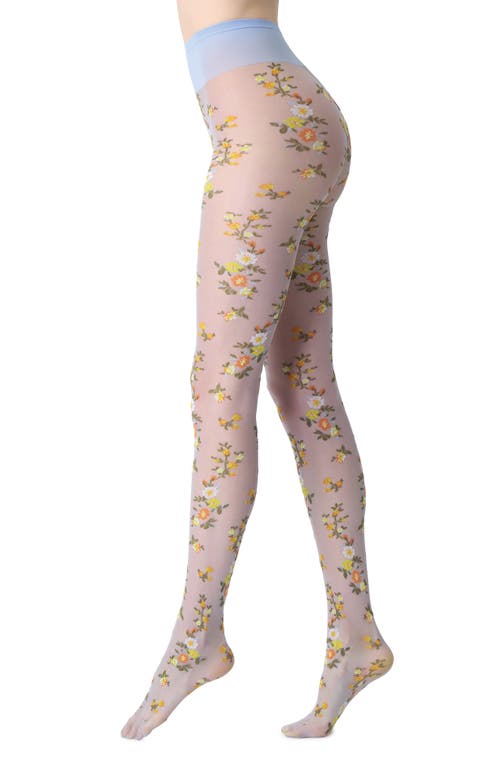 Oroblu Floral Embroidered Sheer Tights at Nordstrom,