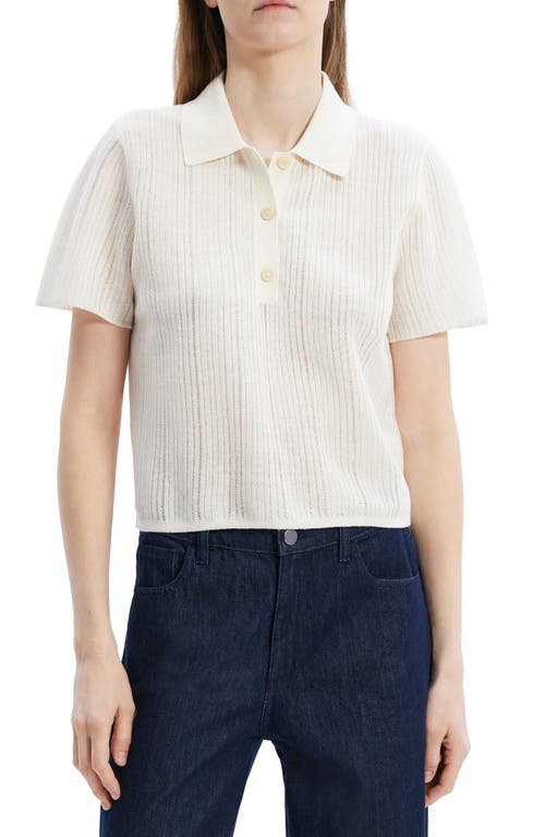 Theory Neo Crop Knit Polo at Nordstrom,