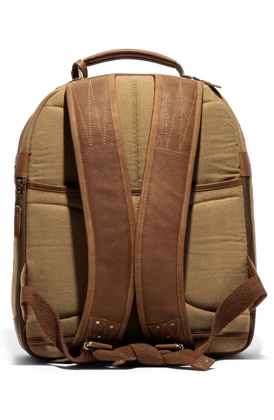 Shop Will Leather Goods Commuter Backpack In Tobacco/ Cognac