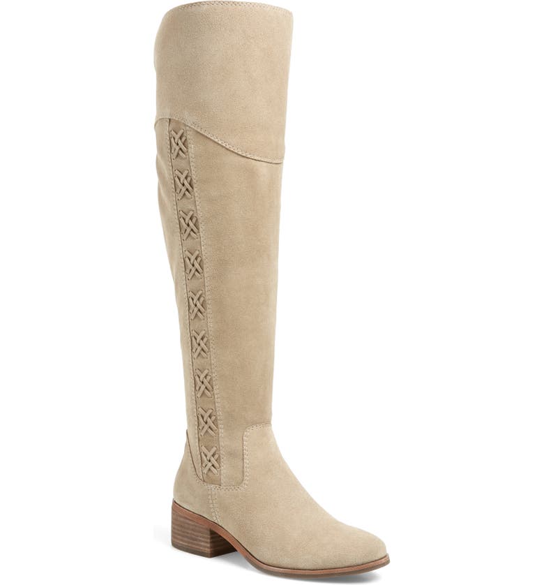  Kreesell Knee High Boot, Main, color, TAUPE NOTCH SUEDE