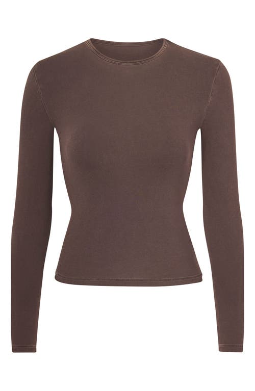 SKIMS New Vintage Cropped Long Sleeve T-Shirt at Nordstrom,