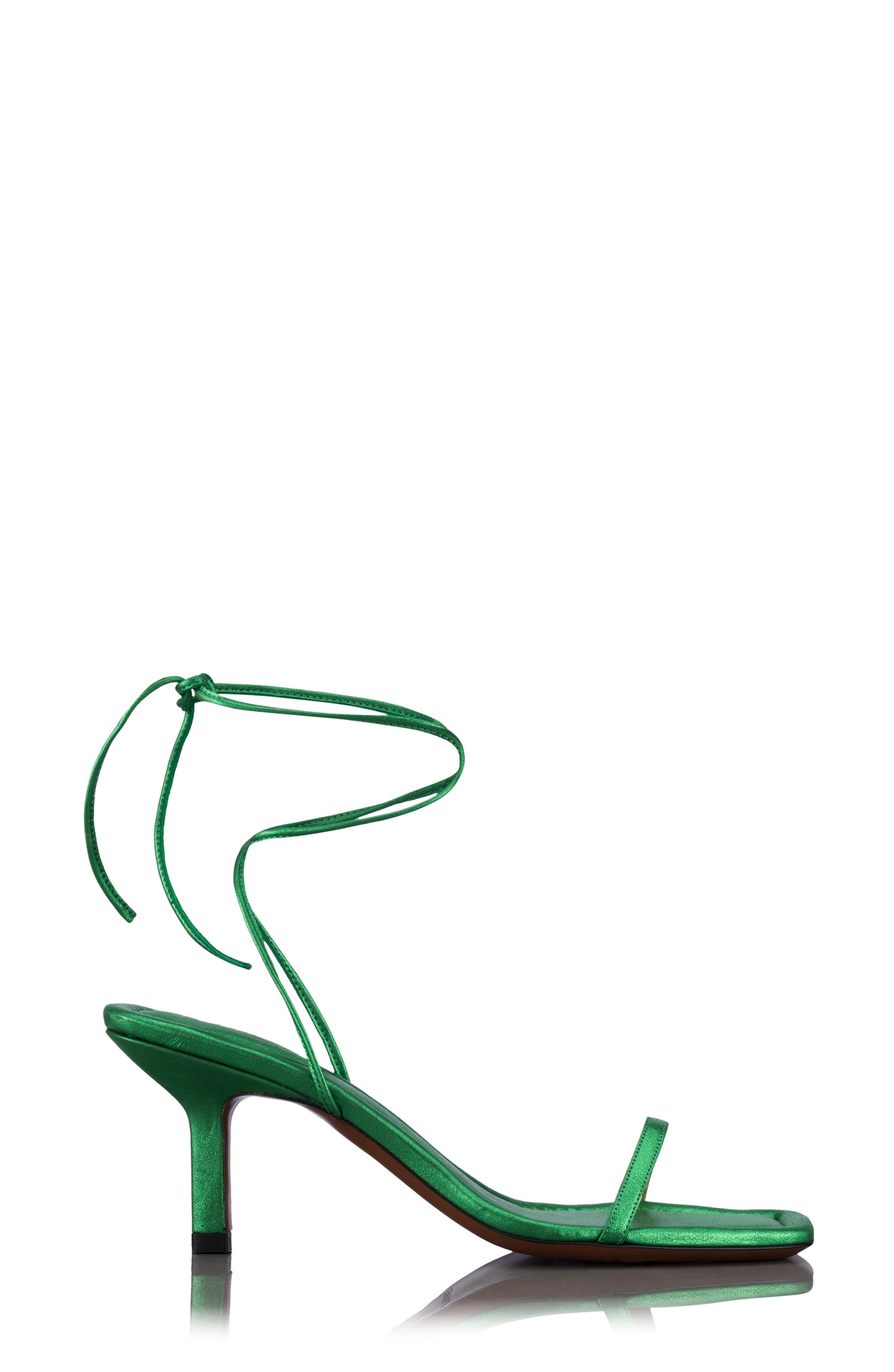 Dark green strappy sandals