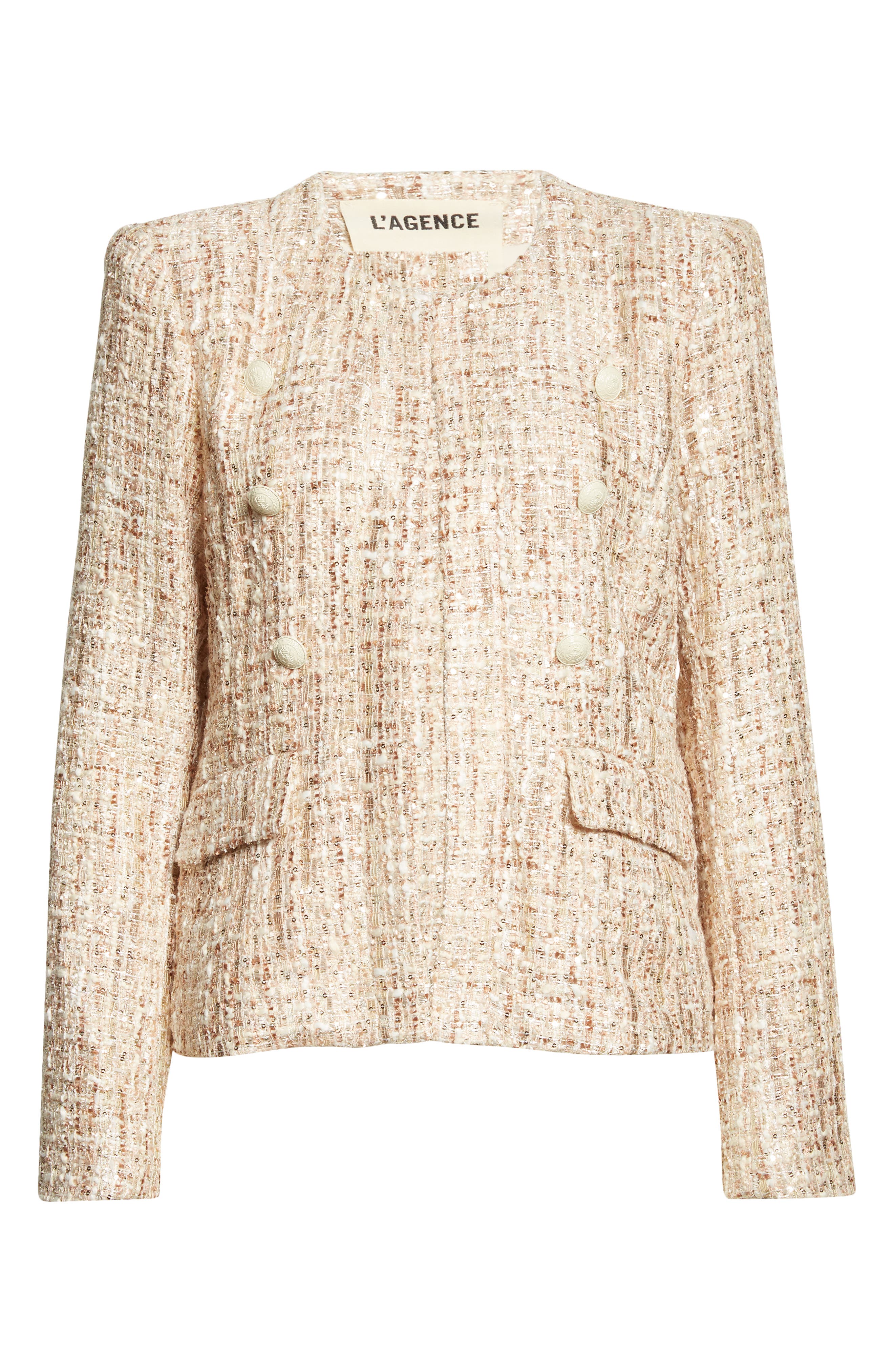 L'AGENCE Effie Tweed Jacket | Nordstrom