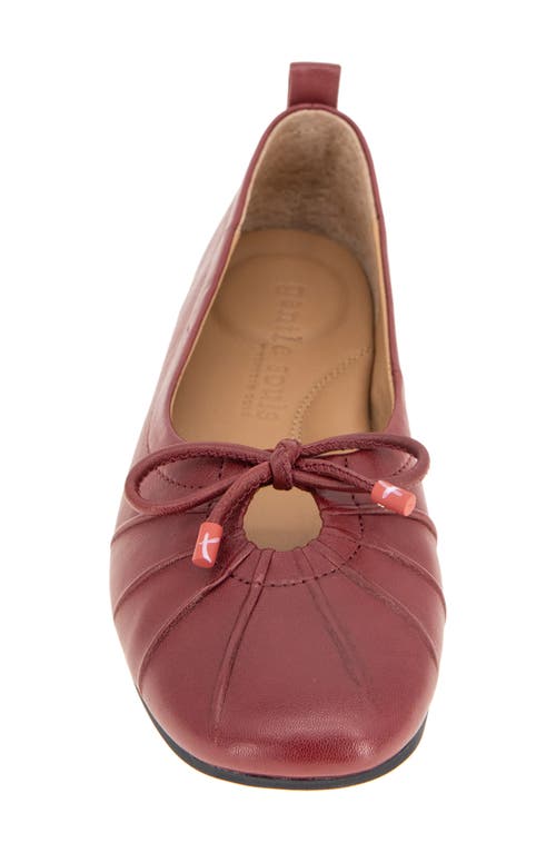 Shop Gentle Souls By Kenneth Cole Gentle Souls Marilyn Ballet Flat In Rio Red Leather