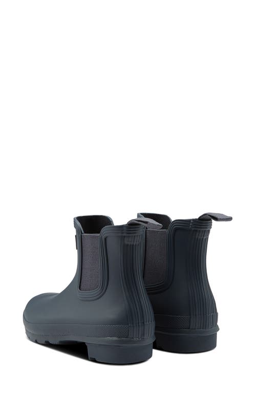 Hunter Original Waterproof Chelsea Rain Boot In Navy/navy