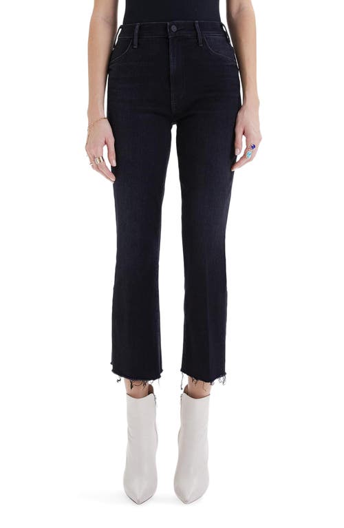 MOTHER The Hustler High Waist Fray Hem Ankle Bootcut Jeans in Encounters At Night at Nordstrom, Size 34