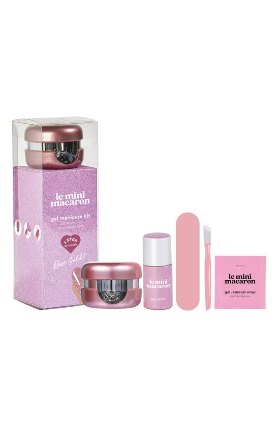 Shop Le Mini Macaron Gel Manicure Kit In Rose Gold