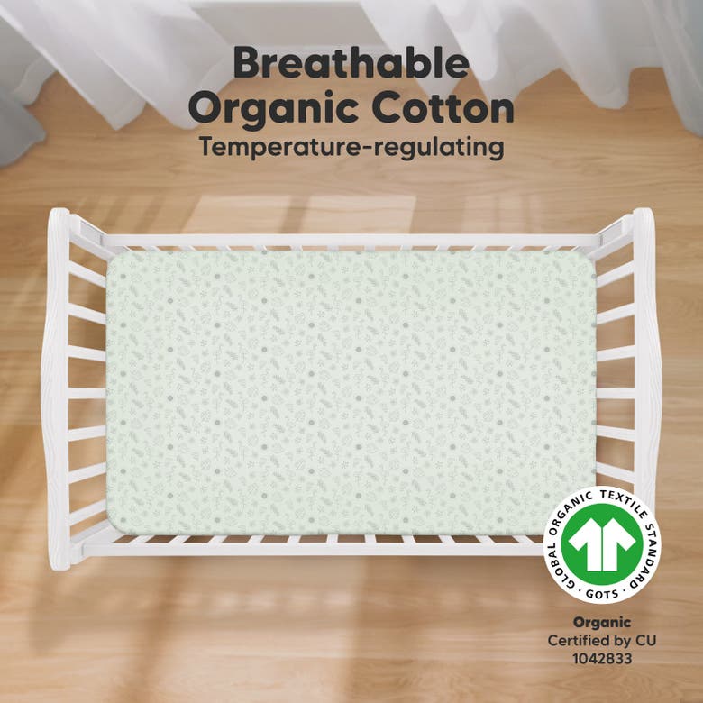 Keababies Soothe Fitted Crib Sheet In Tropic Oasis