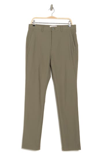 Original Penguin Tech Knit Chino Pants In Dusty Olive