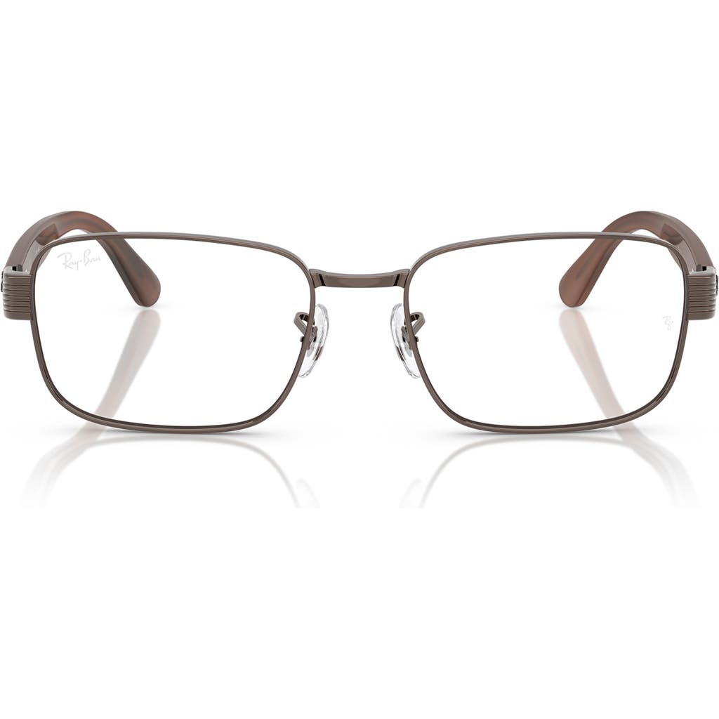 Ray Ban Ray-ban 54mm Pillow Optical Glasses In Copper