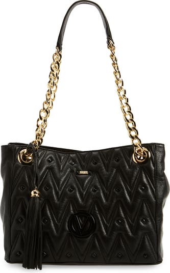 VALENTINO BY MARIO VALENTINO Luisa Diamond Stud Quilt Leather Tote Bag ...