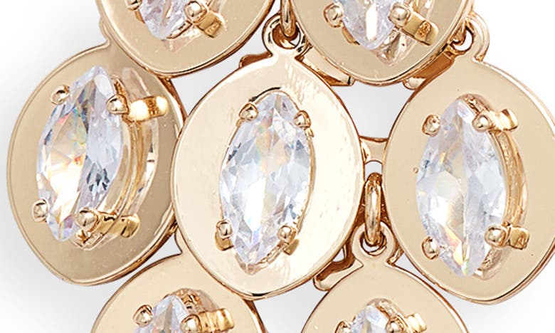 Shop Nordstrom Crystal Disc Chandelier Drop Earrings In Clear- Gold