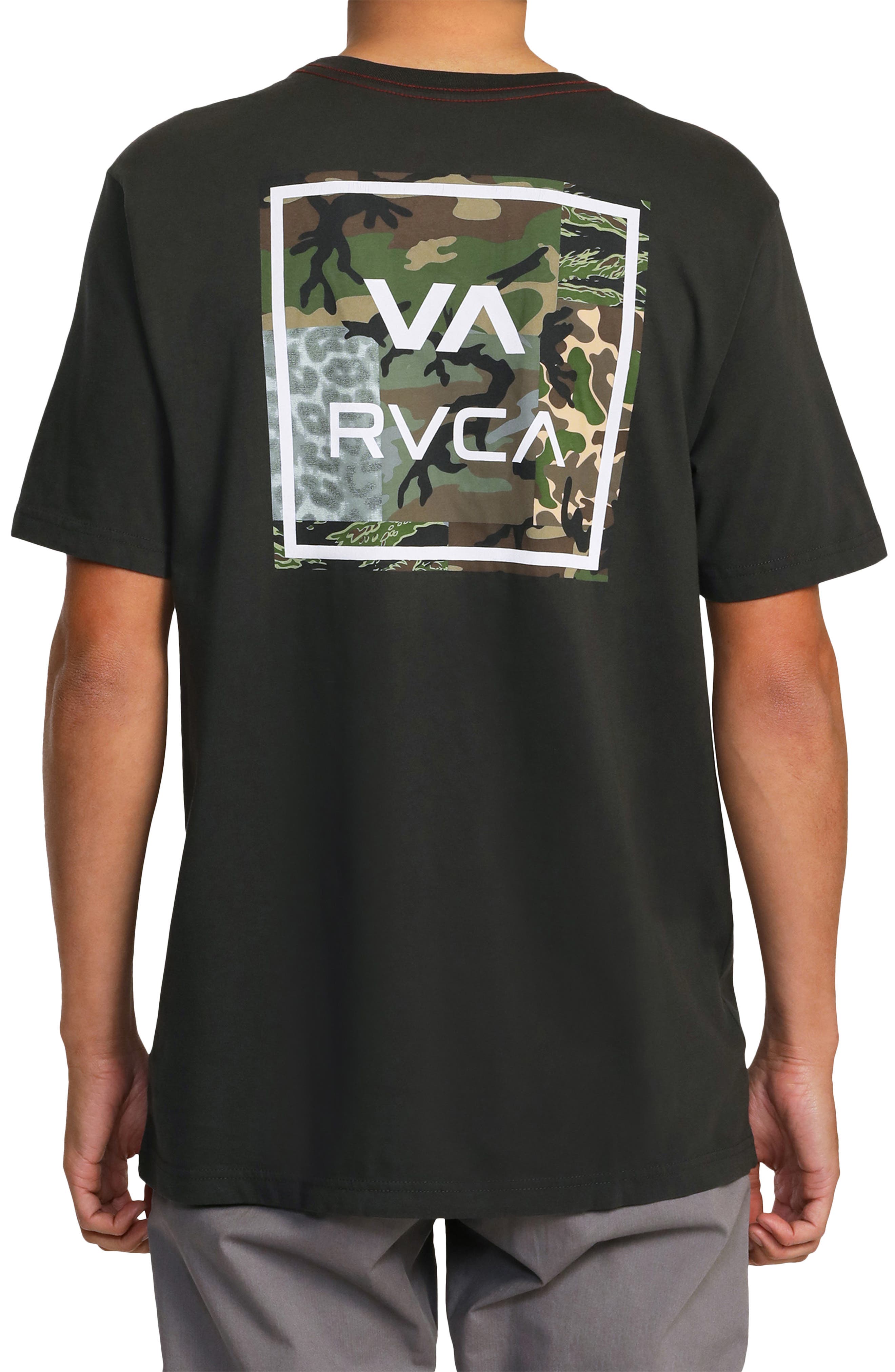 RVCA All The Way T-Shirt - Men's T-Shirts in Pirate Black