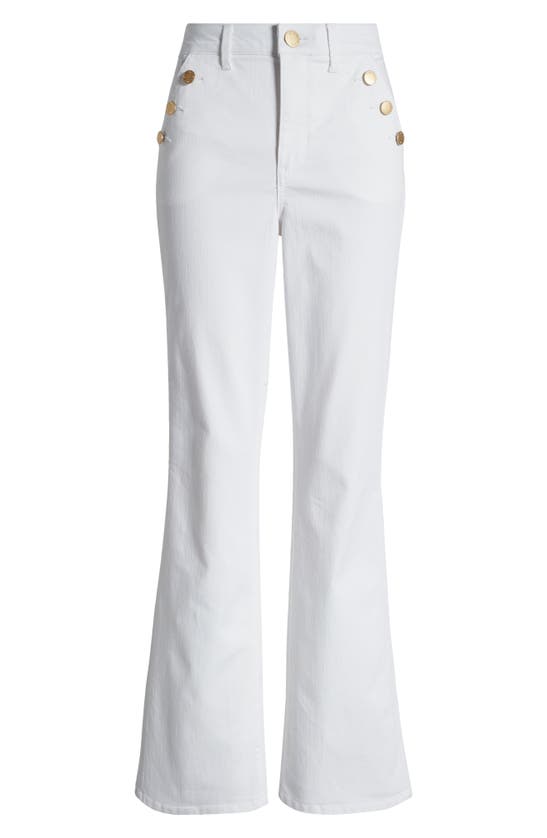 Shop Wit & Wisdom 'ab'solution Skyrise Flare Jeans In Opw Optic