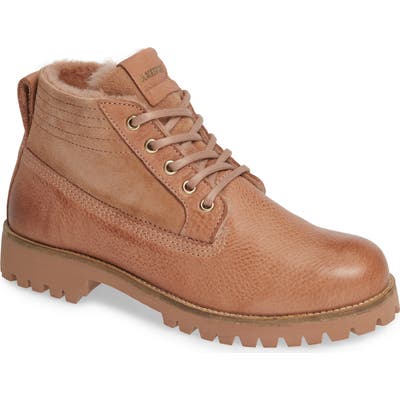 Blackstone Ql54 Genuine Shearling Lined Bootie, Beige