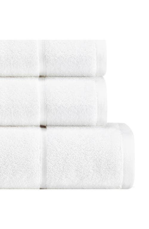 Vera Wang Modern Lux 6-piece Bath Towel, Hand Towel & Washcloth Set In White