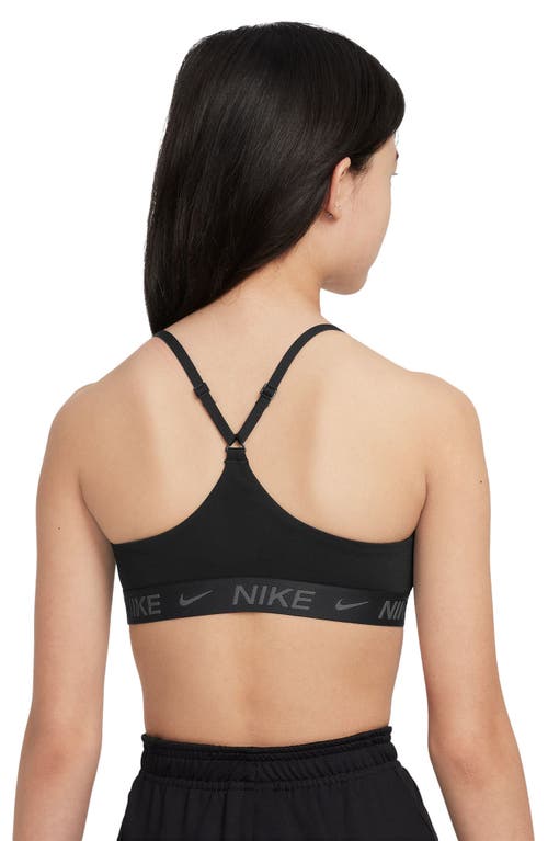 Shop Nike Dri-fit Indy Sports Bra In Black/black